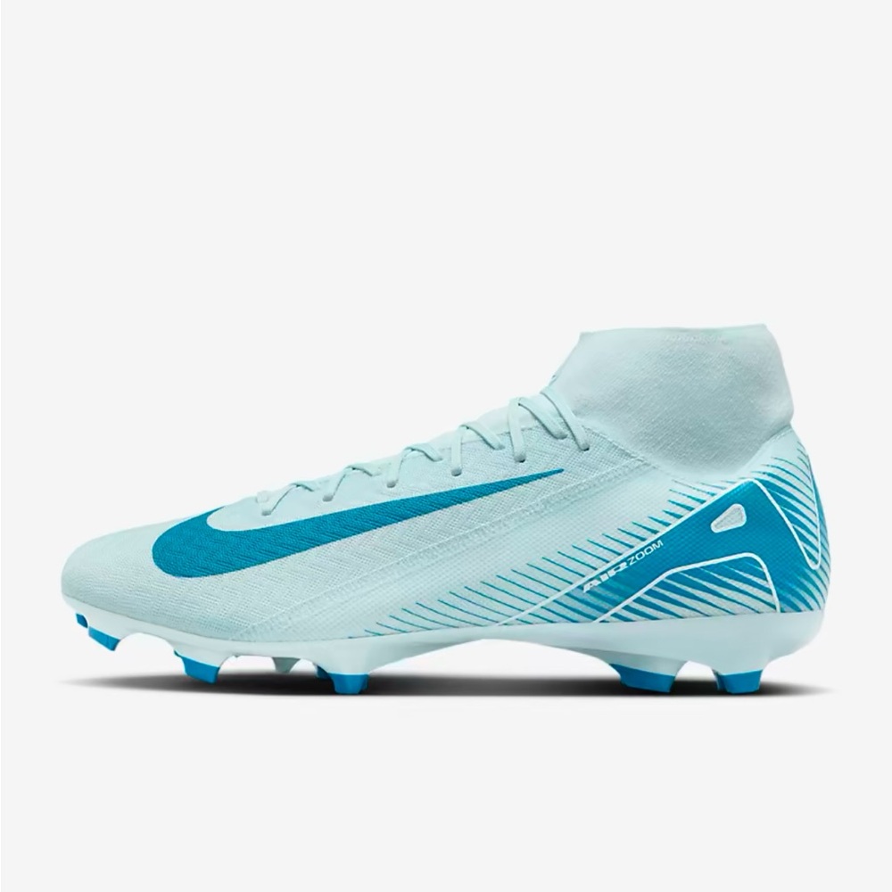 Nike Mercurial Superfly 10 Academy MG high top soccer cleats Glacier Blue NIB